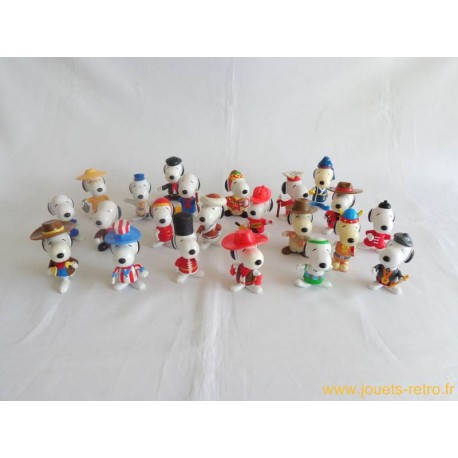 Lot figurines Snoopy autour du monde McDonald's
