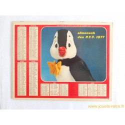 Almanach des PTT 1977 Nestor le Pingouin