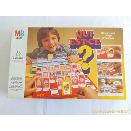 Qui est-ce ? - jeu MB 1981 - jouets rétro jeux de société