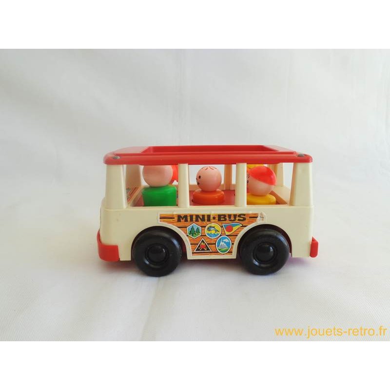 Jouet Fisher Price vintage Mini Bus 1969 - Fisher Price