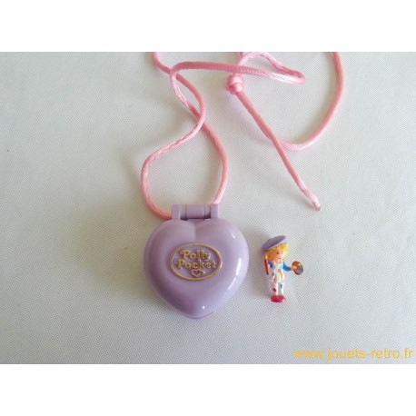 Polly Pocket Pretty Picture Locket - Médaillon Cœur Bluebird 1991