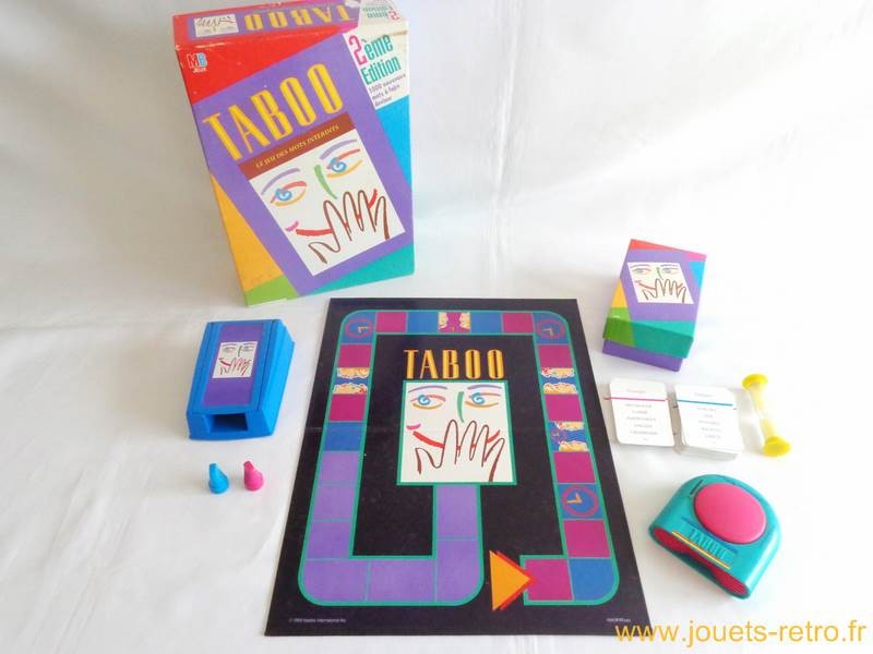 Taboo 2ème édition - jeu MB 1994 - jouets rétro jeux de société figurines  et objets vintage