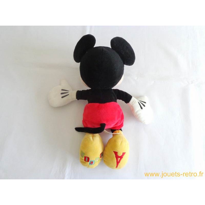 Peluche Mickey Disney Paris - jouets rétro jeux de société figurines et objets  vintage