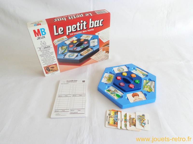 Le petit bac - Jeu MB 1985 - jouets rétro jeux de société