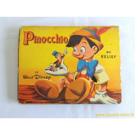 Pinocchio Walt Disney livre pop up - 1957