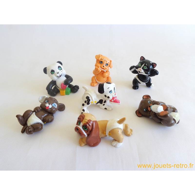 Magic Babies les bébés animaux lot de 7 figurines - jouets rétro jeux de  société figurines et objets vintage