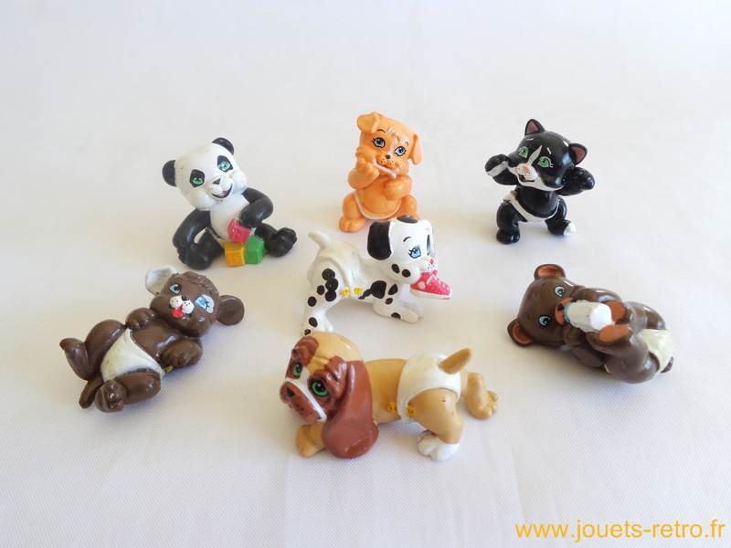 Magic Babies les bébés animaux lot de 7 figurines - jouets rétro