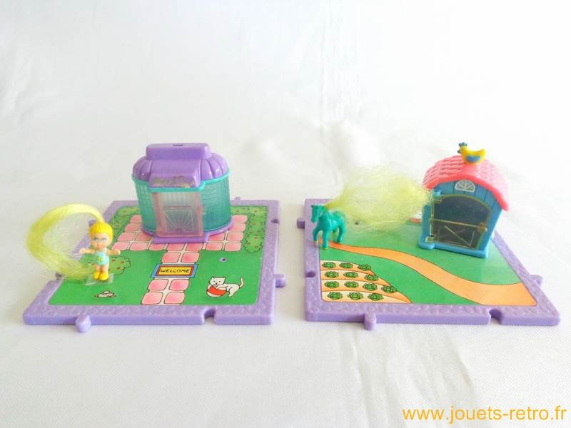 Lot de 2 sets Mini-Pouces - jouets rétro jeux de société figurines et  objets vintage