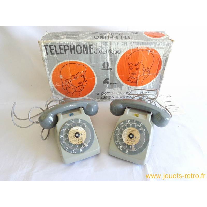 Téléphones électriques France jouet - Garlin Années 70 - jouets rétro jeux  de société figurines et objets vintage
