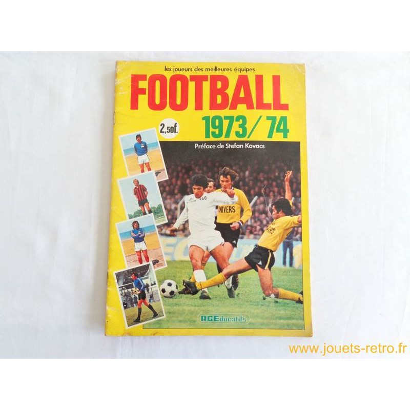 Autocollant AGEDUCATIF Foot 1973/74 – Maurice Hardouin Strasbourg #280 – Original Non Collé
