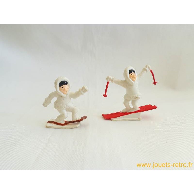 Lot de 3 bâtonnets de popsicle personnages en plastique