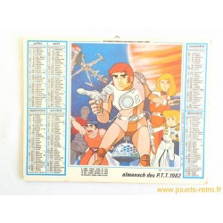 Almanach des PTT 1982 Capitaine Flam