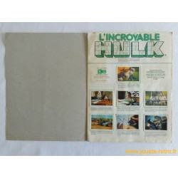 Album vignettes "l'incroyable Hulk" complet 1981
