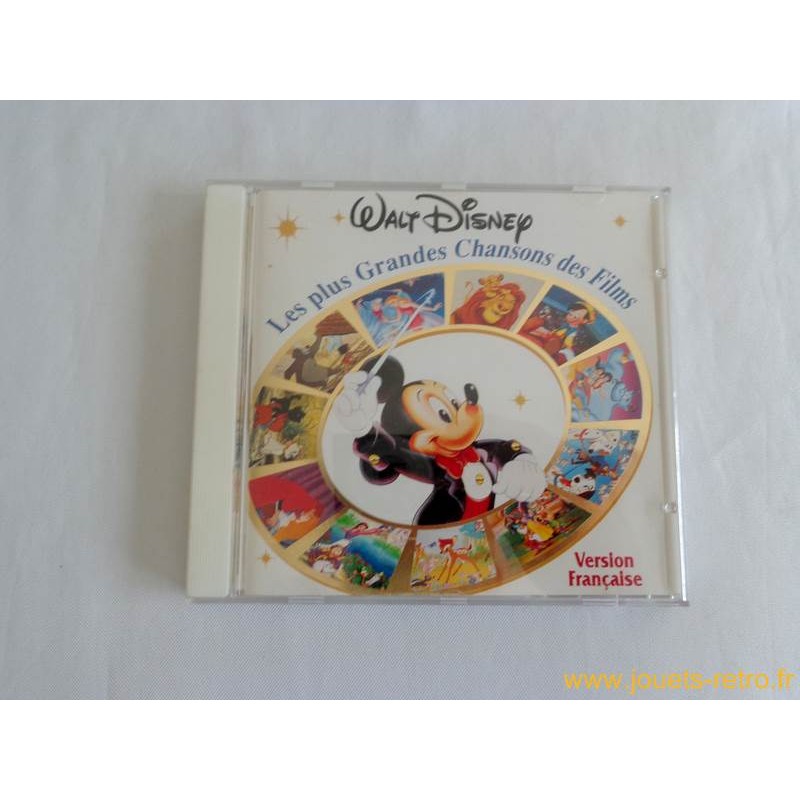 cd Les plus Grandes Chansons des Films Walt Disney - jouets rétro jeux de  société figurines et objets vintage