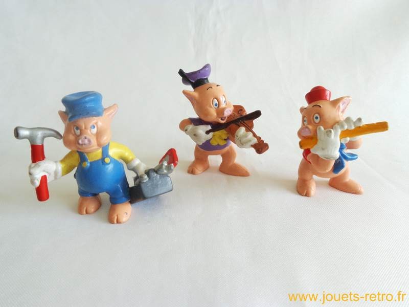 Figurine Naf Naf Les trois petits cochons Disney Bullyland cochon outils 6  cm - Figurines/Bully et Bullyland - La Boutique Disney