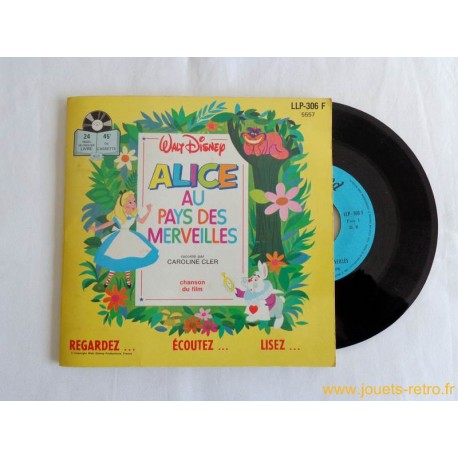 Alice au pays des merveilles - 45T Livre disque vinyle 
